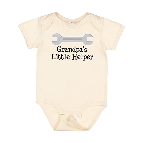 Inktastic Grandpa's Little Helper Boys or Girls Baby Bodysuit