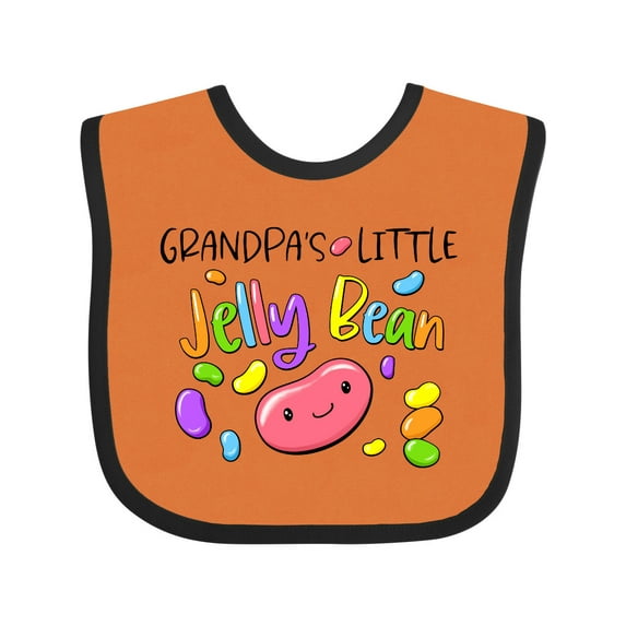 Inktastic Grandpa's Little Jellybean Cute Easter Candy Boys or Girls Baby Bib