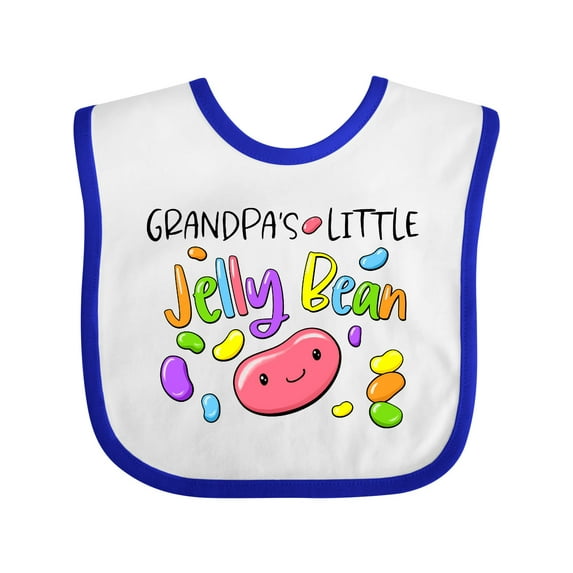 Inktastic Grandpa's Little Jellybean Cute Easter Candy Boys or Girls Baby Bib