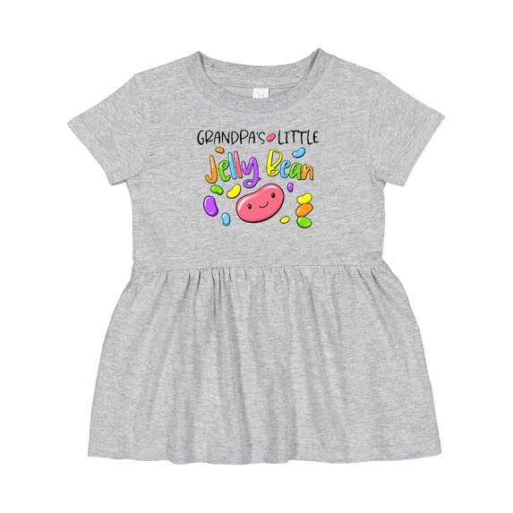 Inktastic Grandpa's Little Jellybean Cute Easter Candy Girls Baby Dress