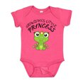 thumbnail image 1 of Inktastic Grandpa's Little Princess Cute Frog Girls Baby Bodysuit, 1 of 5