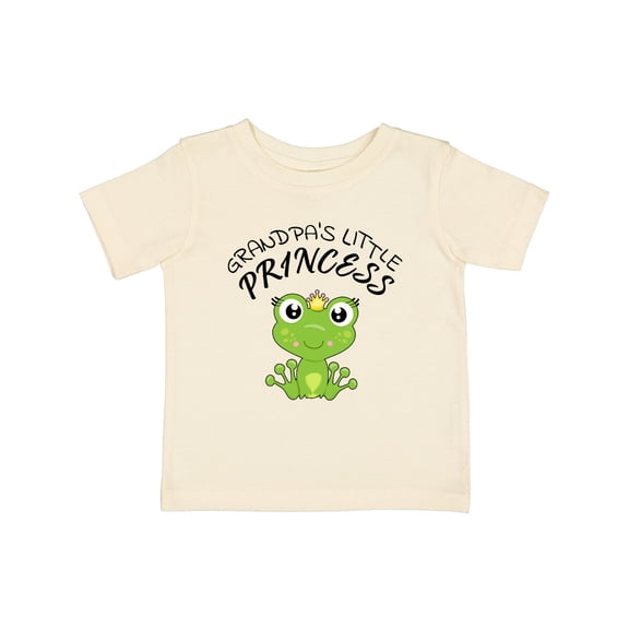 Inktastic Grandpa's Little Princess Cute Frog Girls Baby T-Shirt