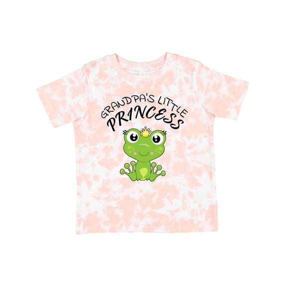 Inktastic Grandpa's Little Princess Cute Frog Girls Toddler T-Shirt