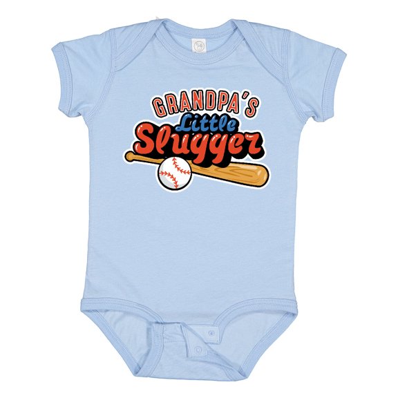 Inktastic Grandpa's Little Slugger Boys or Girls Baby Bodysuit