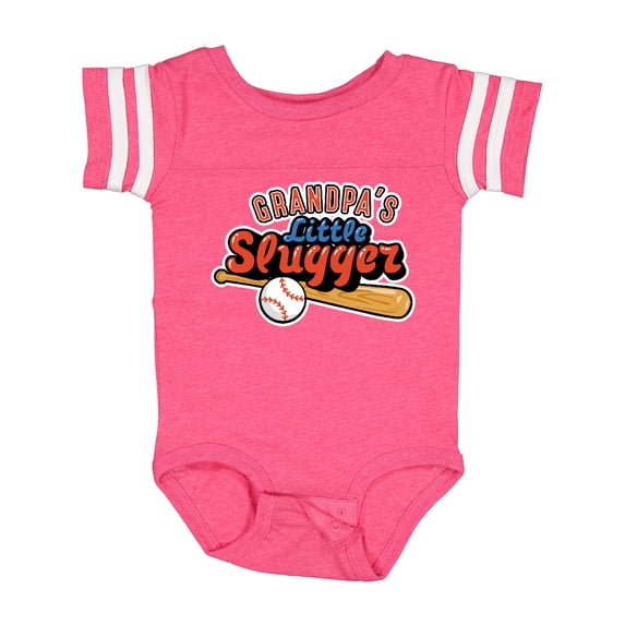 Inktastic Grandpa's Little Slugger Boys or Girls Baby Bodysuit