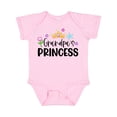 thumbnail image 1 of Inktastic Grandpa's Princess Crown and Flowers Girls Baby Bodysuit, 1 of 5