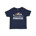 thumbnail image 1 of Inktastic Grandpa's Princess Crown and Flowers Girls Baby T-Shirt, 1 of 5