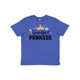 thumbnail image 1 of Inktastic Grandpa's Princess Crown and Flowers Youth T-Shirt, 1 of 5
