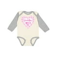 thumbnail image 1 of Inktastic Grandpa's Sweetie Pie with Pink Hearts Boys or Girls Long Sleeve Baby Bodysuit, 1 of 5