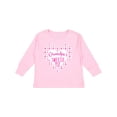 thumbnail image 1 of Inktastic Grandpa's Sweetie Pie with Pink Hearts Boys or Girls Long Sleeve Toddler T-Shirt, 1 of 5