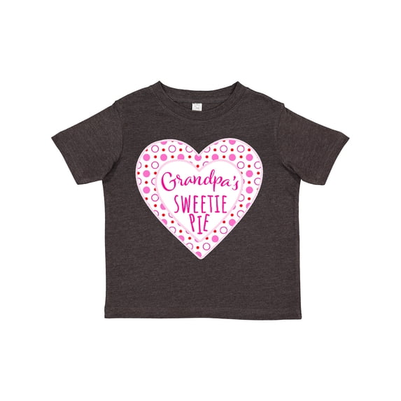 Inktastic Grandpa's Sweetie Pie with Pink Hearts Boys or Girls Toddler T-Shirt