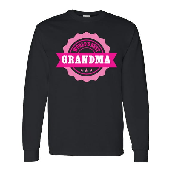 Inktastic Grandparents Day Worlds Best Grandma Long Sleeve T-Shirt