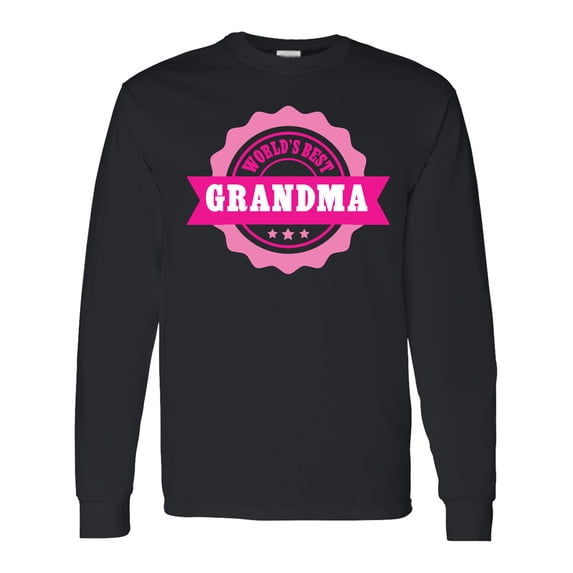 Inktastic Grandparents Day Worlds Best Grandma Long Sleeve T-Shirt