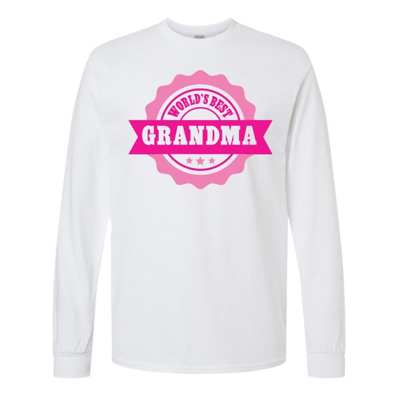 Inktastic Grandparents Day Worlds Best Grandma Long Sleeve T-Shirt