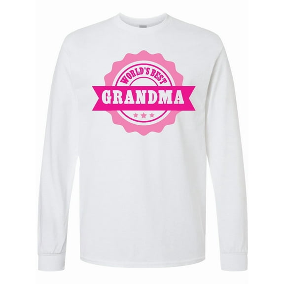 Inktastic Grandparents Day Worlds Best Grandma Long Sleeve T-Shirt