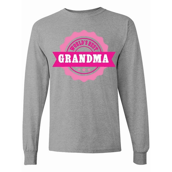 Inktastic Grandparents Day Worlds Best Grandma Long Sleeve T-Shirt