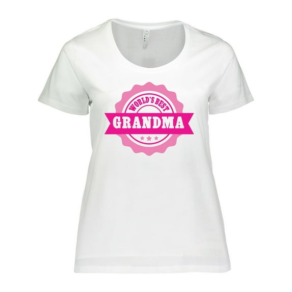 Inktastic Grandparents Day Worlds Best Grandma Women's Plus Size T-Shirt