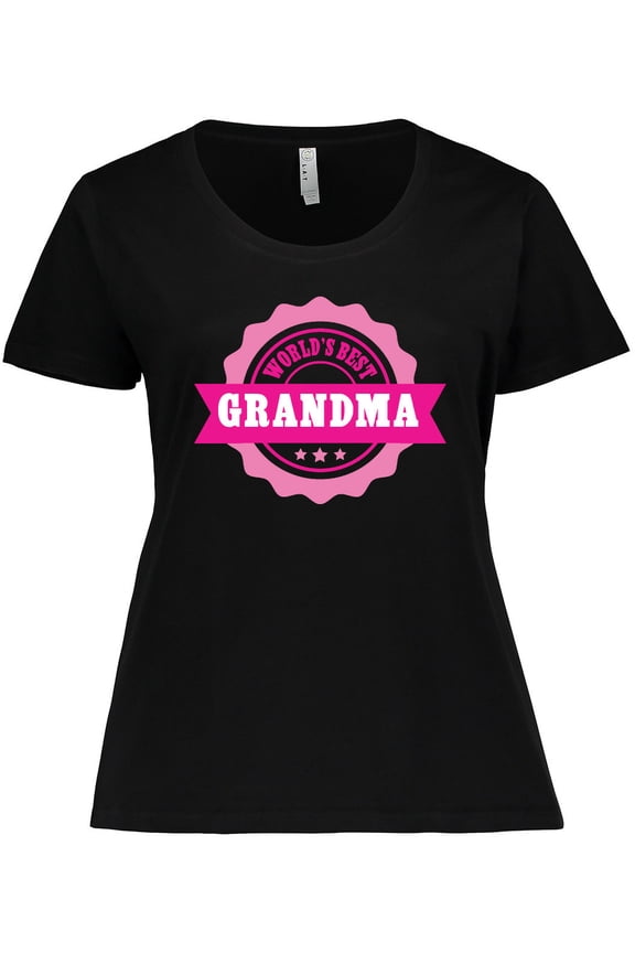 Grandparents Day Worlds Best Grandma Women's Plus Size T-Shirt