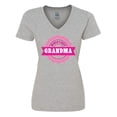 thumbnail image 1 of Inktastic Grandparents Day Worlds Best Grandma Women's V-Neck T-Shirt, 1 of 5