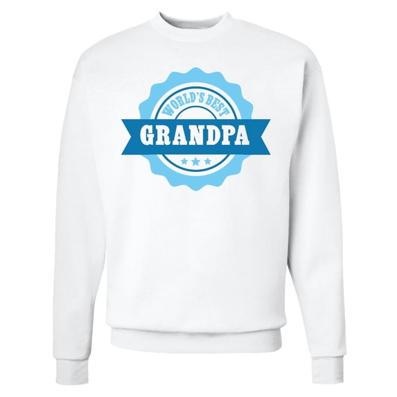 Inktastic Grandparents Day Worlds Best Grandpa Adult Sweatshirt