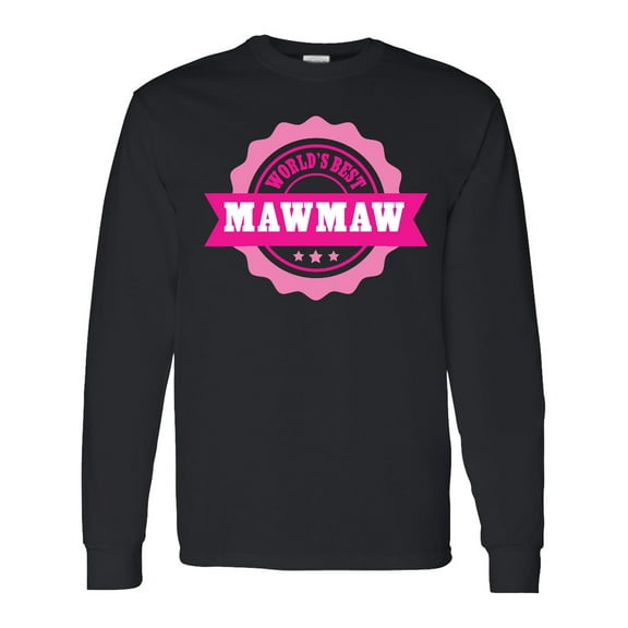 Inktastic Grandparents Day Worlds Best Mawmaw Long Sleeve T-Shirt