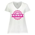 thumbnail image 1 of Inktastic Grandparents Day Worlds Best Mawmaw Women's Plus Size V-Neck T-Shirt, 1 of 5