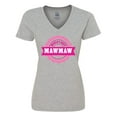 thumbnail image 1 of Inktastic Grandparents Day Worlds Best Mawmaw Women's V-Neck T-Shirt, 1 of 5