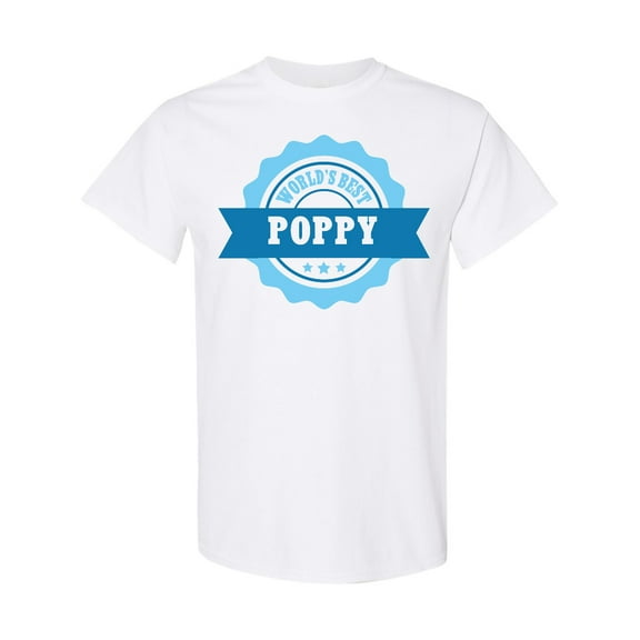 Inktastic Grandparents Day Worlds Best Poppy T-Shirt