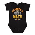 thumbnail image 1 of Inktastic Grandpas 1st Mate Pirate Sailing Boys or Girls Baby Bodysuit, 1 of 5