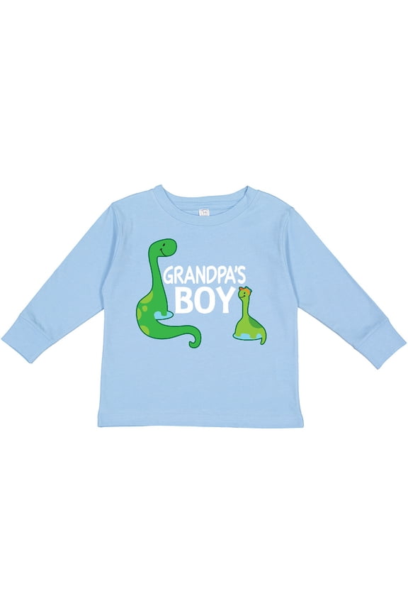 Grandpas Boy Grandson Dinosaur Boys Long Sleeve Toddler T-Shirt