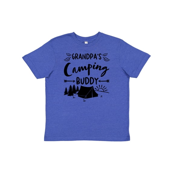 Inktastic Grandpas Camping Buddy Youth T-Shirt