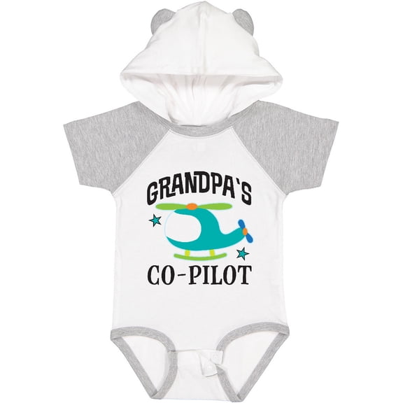 Inktastic Grandpas Co-pilot Grandson Boys Baby Bodysuit