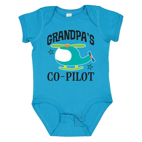 Inktastic Grandpas Co-pilot Grandson Boys Baby Bodysuit