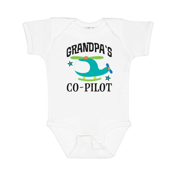 Inktastic Grandpas Co-pilot Grandson Boys Baby Bodysuit
