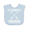 thumbnail image 1 of Inktastic Grandpas Favorite Grandson Gift Boys or Girls Baby Bib, 1 of 4
