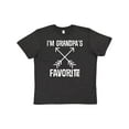 thumbnail image 1 of Inktastic Grandpas Favorite Grandson Youth T-Shirt, 1 of 5