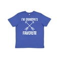 thumbnail image 1 of Inktastic Grandpas Favorite Grandson Youth T-Shirt, 1 of 5