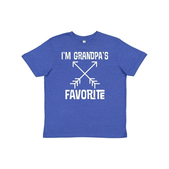 Inktastic Grandpas Favorite Grandson Youth T-Shirt