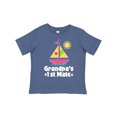 thumbnail image 1 of Inktastic Grandpas First Mate Girls Pink Sailboat Girls Toddler T-Shirt, 1 of 5