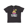 thumbnail image 1 of Inktastic Grandpas First Mate Girls Pink Sailboat Youth T-Shirt, 1 of 5
