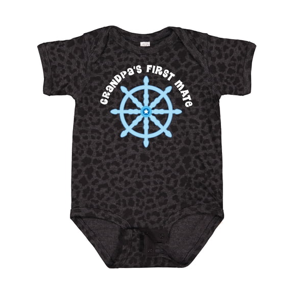 Inktastic Grandpas First Mate Sailing Nautical Boys Boys Baby Bodysuit
