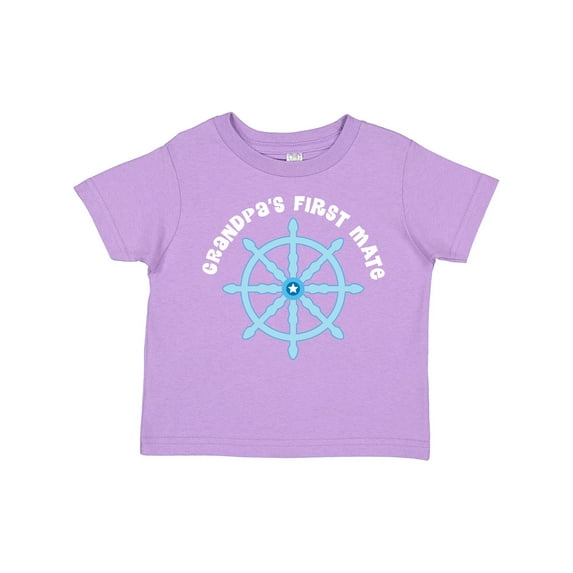 Inktastic Grandpas First Mate Sailing Nautical Boys Boys Toddler T-Shirt
