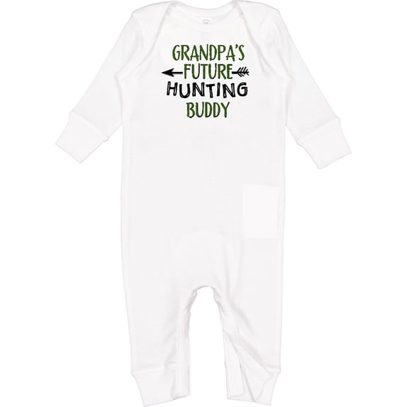 Inktastic Grandpas Future Hunting Buddy Baby Romper Coveralls