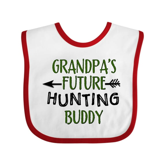 Inktastic Grandpas Future Hunting Buddy Boys or Girls Baby Bib