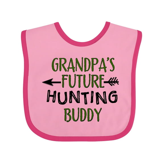 Inktastic Grandpas Future Hunting Buddy Boys or Girls Baby Bib