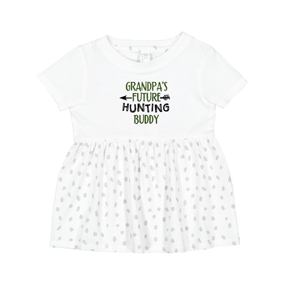 Inktastic Grandpas Future Hunting Buddy Girls Baby Dress