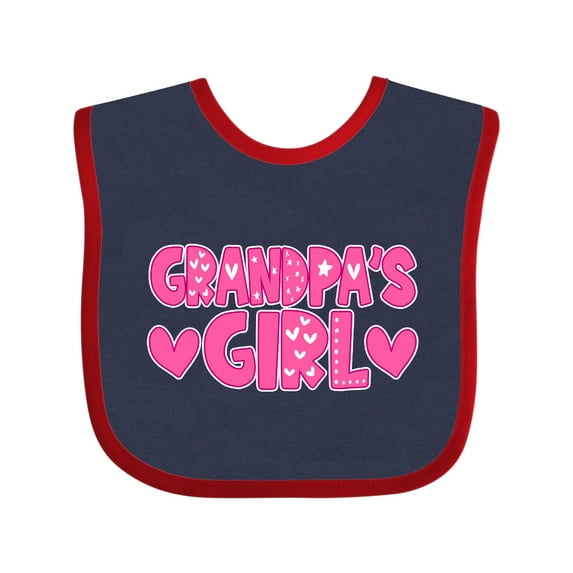 Inktastic Grandpas Girl Granddaughter Girls Baby Bib