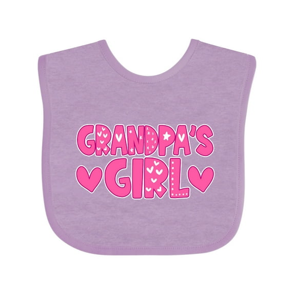Inktastic Grandpas Girl Granddaughter Girls Baby Bib