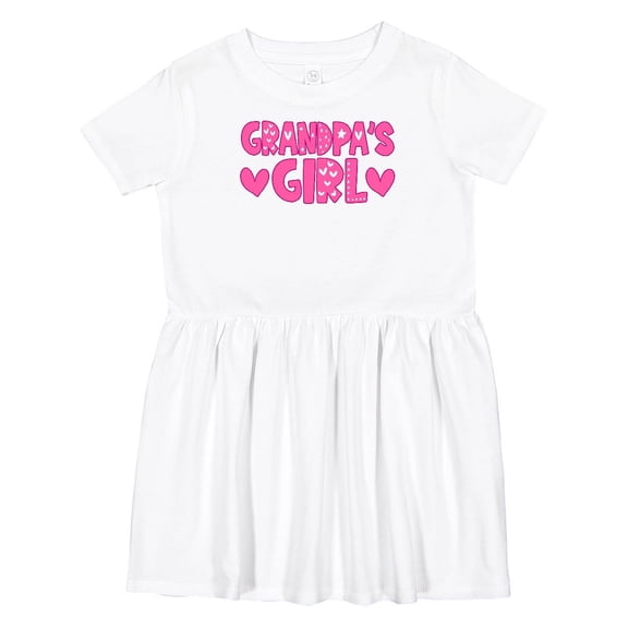Inktastic Grandpas Girl Granddaughter Girls Toddler Dress