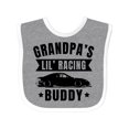 thumbnail image 1 of Inktastic Grandpas Lil Racing Buddy Boys or Girls Baby Bib, 1 of 4